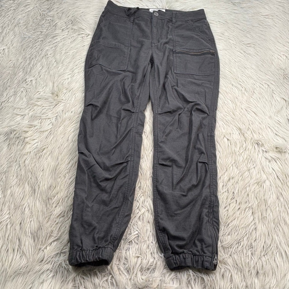 REI Co-op Women's 10 Gray Trailsmith Jogger Pants Cargo Hiking Granola Girl